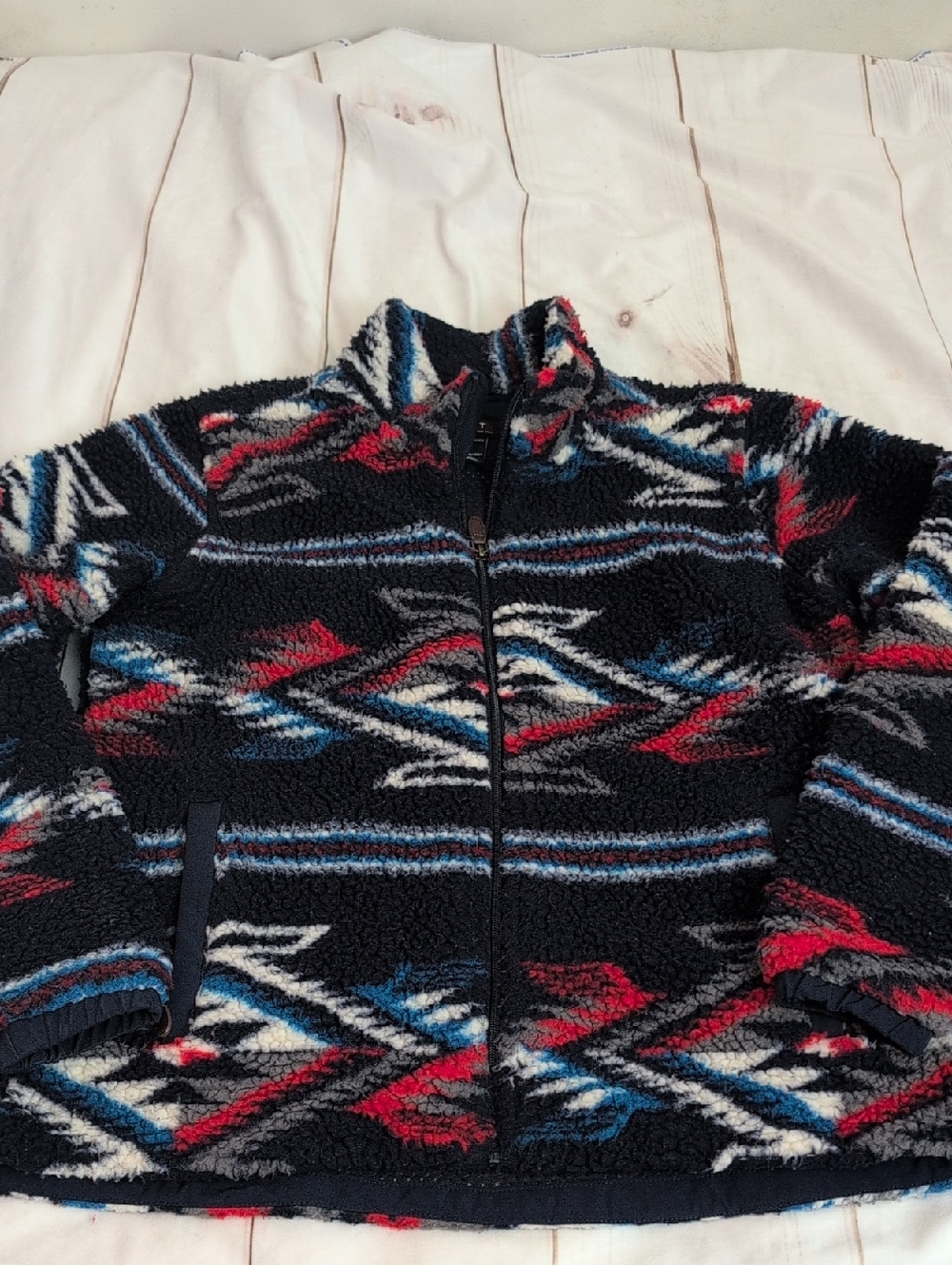 Ariat Chimayo Sherpa Fleece Jacket Women's size Large Southwest Aztec Tribal